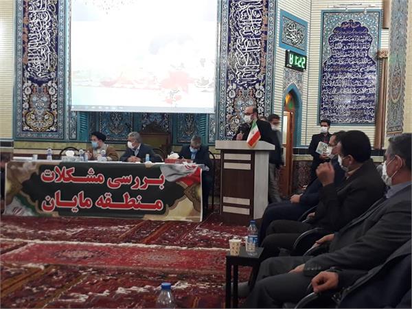 حضور مدیرکل ارتباطات و فناوری اطلاعات استان در جلسه بررسی مشکلات منطقه مایان