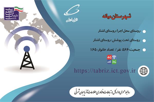 این روستا به اینترنت نسل سوم و چهارم (3G/4G) مجهز شد
