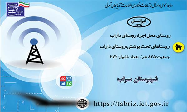 این روستا به اینترنت نسل سوم و چهارم(3G/4G) مجهز شد