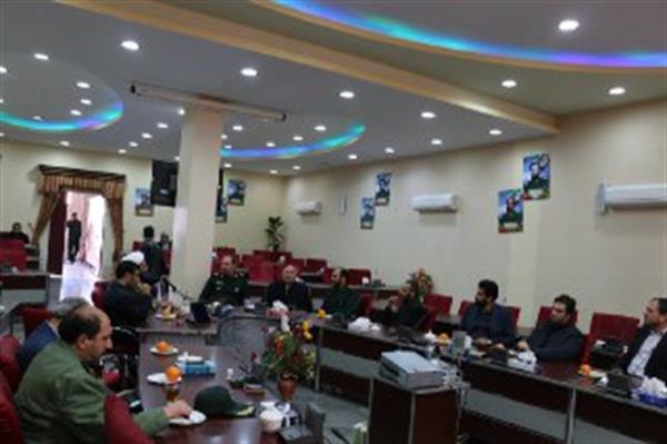 هم زمان با ایام ا... دهه مبارک فجر دیدار مسئولین حراست حوزه ICT آذربایجان شرقی با فرمانده لشگر عاشورا و نماینده ولی فقیه در سپاه استان