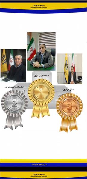 کسب جایگاه دوم ارزیابی شاخص کیفیت خدمات پستی توسط اداره کل پست آذربایجان شرقی