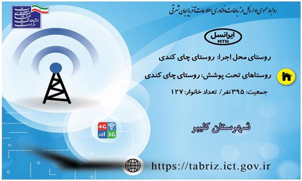 برخورداری اهالی روستای چایکندی از نعمت اینترنت پرسرعت